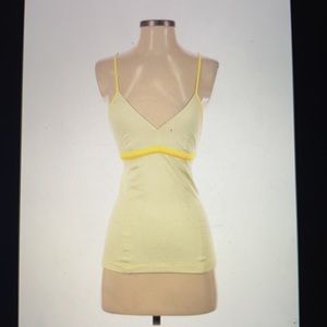 Lululemon yellow print tank top